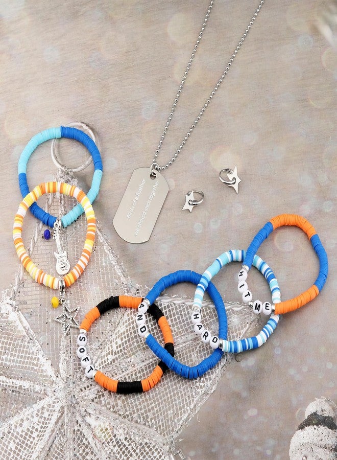 BOTVUG Birds of a Feather Necklace Star Bracelets Earrings Set Singer Album Inspired Merch for Tour Concert Fans Gifts - Image 2